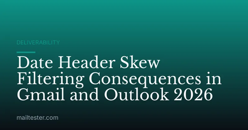 Date Header Skew Filtering Consequences in Gmail and Outlook 2026