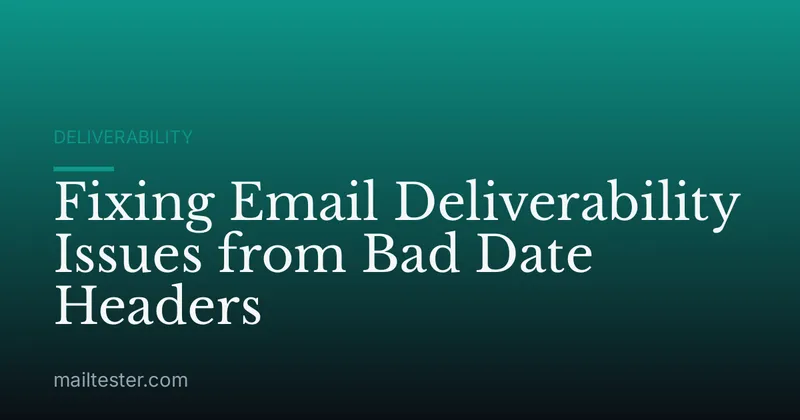 Fixing Email Deliverability Issues from Bad Date Headers