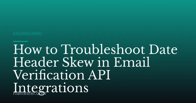 How to Troubleshoot Date Header Skew in Email Verification API Integrations