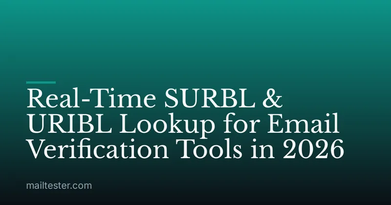 Real-Time SURBL & URIBL Lookup for Email Verification Tools in 2026