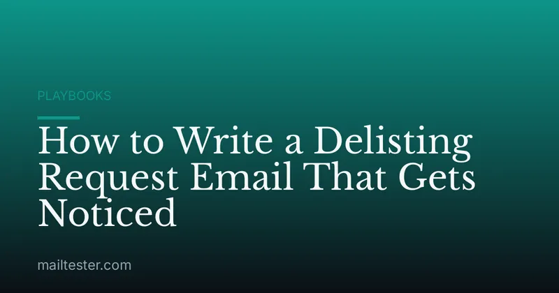 How to Write a Delisting Request Email That Gets Noticed
