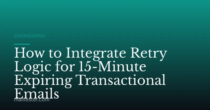 How to Integrate Retry Logic for 15-Minute Expiring Transactional Emails