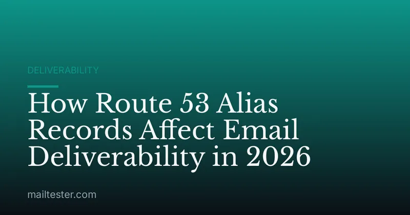 How Route 53 Alias Records Affect Email Deliverability in 2026