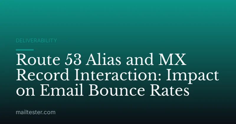 Route 53 Alias and MX Record Interaction: Impact on Email Bounce Rates