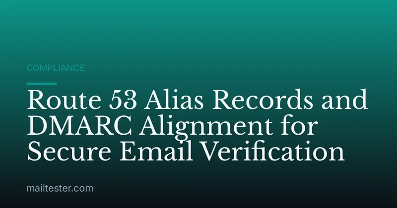 Route 53 Alias Records and DMARC Alignment for Secure Email Verification