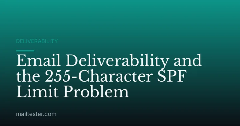 Email Deliverability and the 255-Character SPF Limit Problem