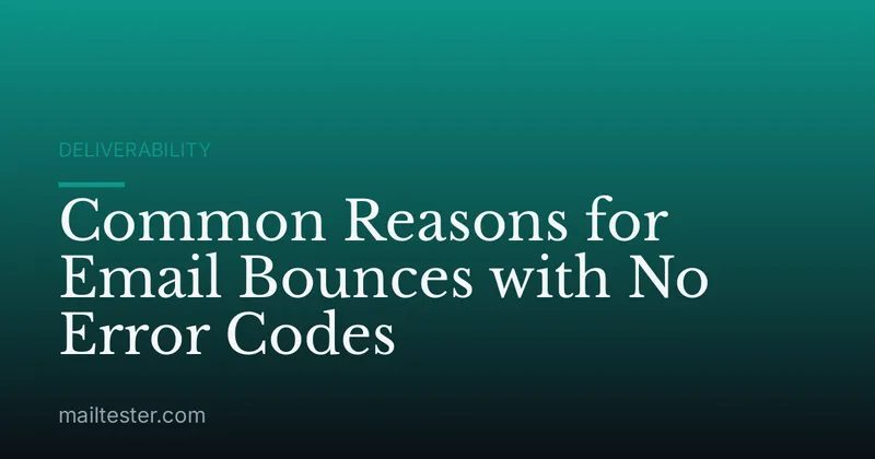 Common Reasons for Email Bounces with No Error Codes