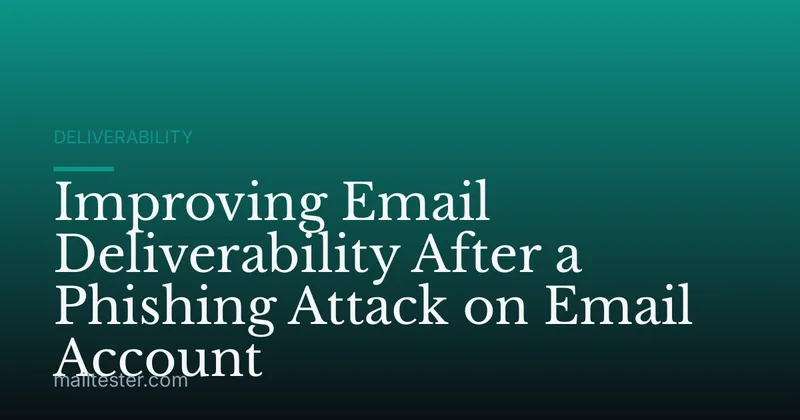 Improving Email Deliverability After a Phishing Attack on Email Account