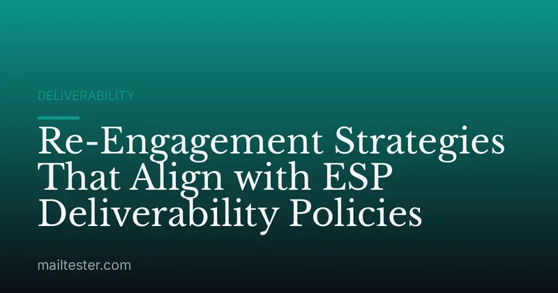 Re-Engagement Strategies That Align with ESP Deliverability Policies