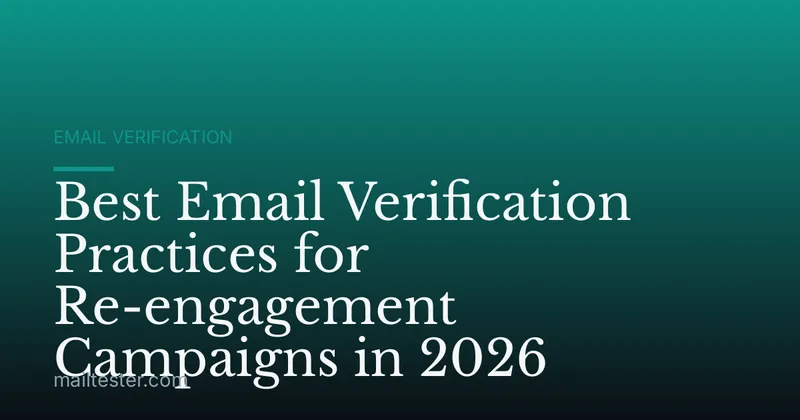 Best Email Verification Practices for Re-engagement Campaigns in 2026