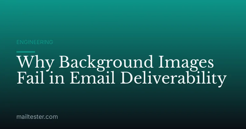 Why Background Images Fail in Email Deliverability