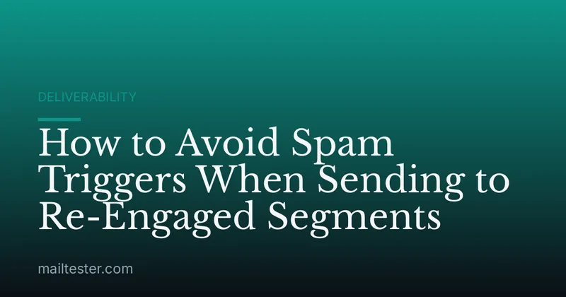 How to Avoid Spam Triggers When Sending to Re-Engaged Segments