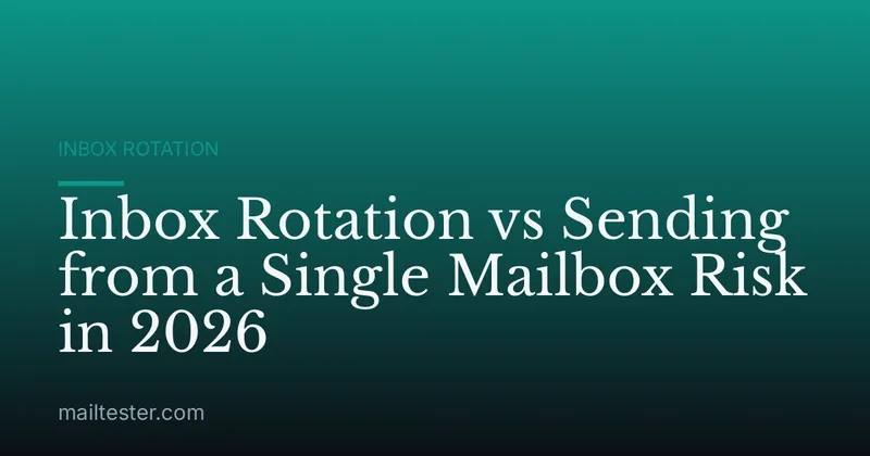 Inbox Rotation vs Sending from a Single Mailbox Risk in 2026