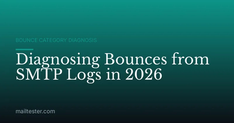 Diagnosing Bounces from SMTP Logs in 2026