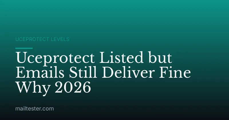 Uceprotect Listed but Emails Still Deliver Fine Why 2026