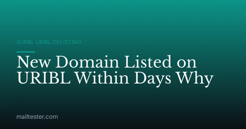 New Domain Listed on URIBL Within Days Why