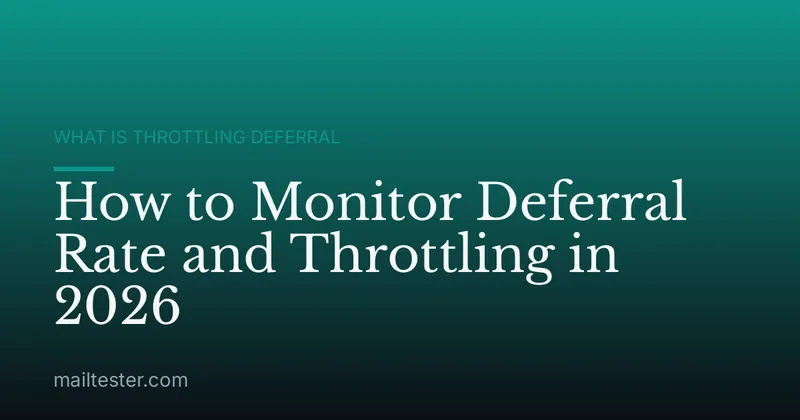 How to Monitor Deferral Rate and Throttling in 2026