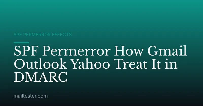 SPF Permerror How Gmail Outlook Yahoo Treat It in DMARC