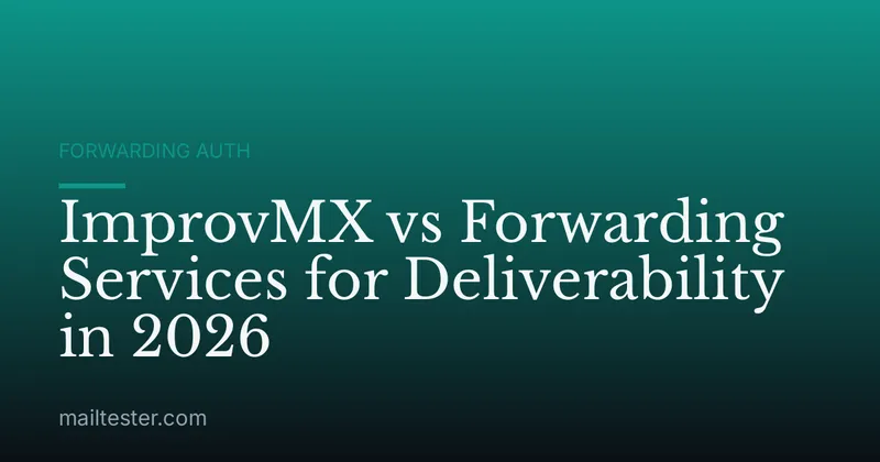 ImprovMX vs Forwarding Services for Deliverability in 2026