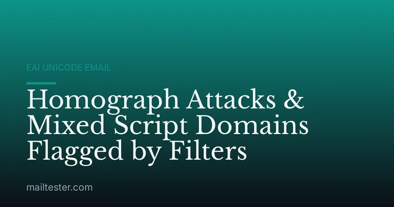 Homograph Attacks & Mixed Script Domains Flagged by Filters