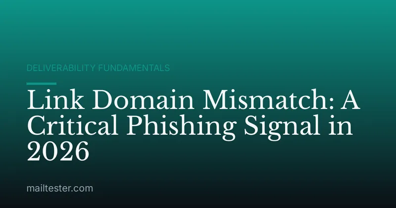 Link Domain Mismatch: A Critical Phishing Signal in 2026