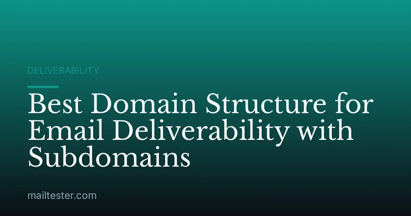 Best Domain Structure for Email Deliverability with Subdomains