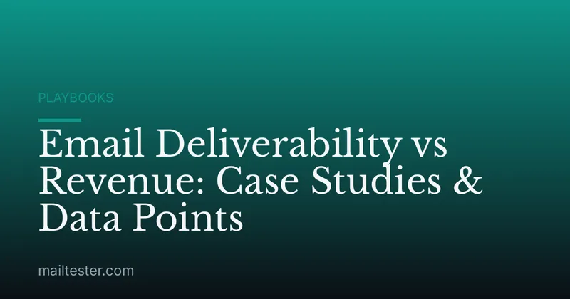 Email Deliverability vs Revenue: Case Studies & Data Points