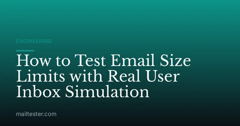 How to Test Email Size Limits with Real User Inbox Simulation