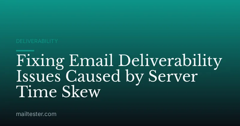 Fixing Email Deliverability Issues Caused by Server Time Skew