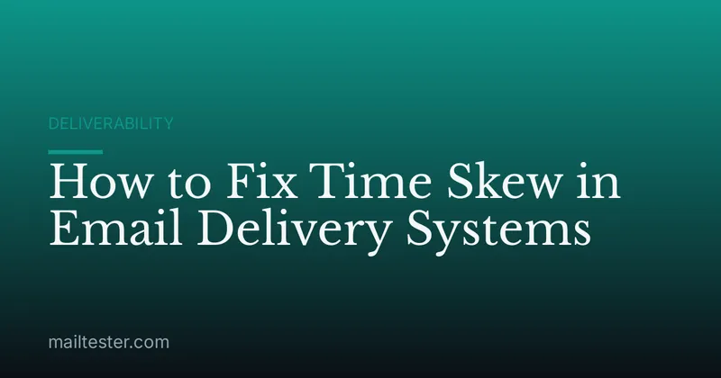 How to Fix Time Skew in Email Delivery Systems
