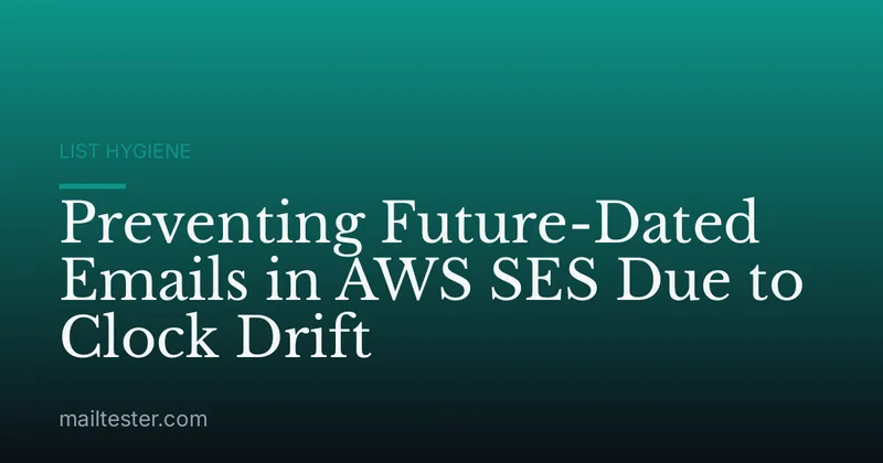 Preventing Future-Dated Emails in AWS SES Due to Clock Drift