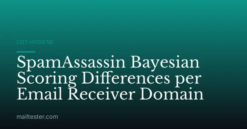 SpamAssassin Bayesian Scoring Differences per Email Receiver Domain