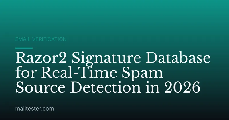 Razor2 Signature Database for Real-Time Spam Source Detection in 2026