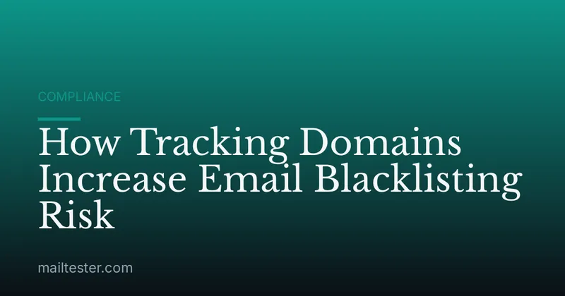 How Tracking Domains Increase Email Blacklisting Risk