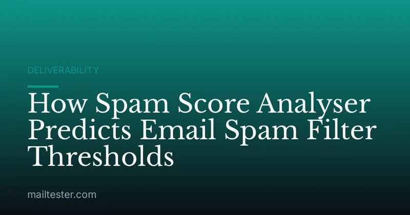 How Spam Score Analyser Predicts Email Spam Filter Thresholds