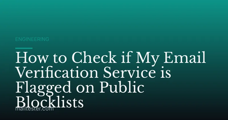 How to Check if My Email Verification Service is Flagged on Public Blocklists
