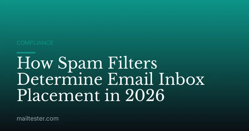 How Spam Filters Determine Email Inbox Placement in 2026