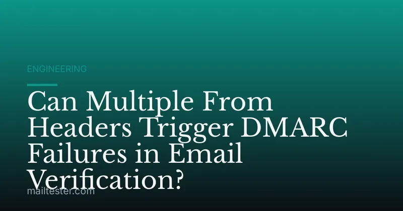 Can Multiple From Headers Trigger DMARC Failures in Email Verification?