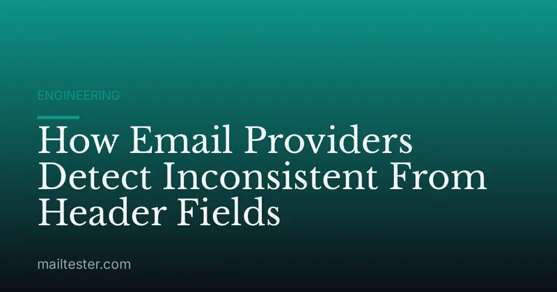 How Email Providers Detect Inconsistent From Header Fields