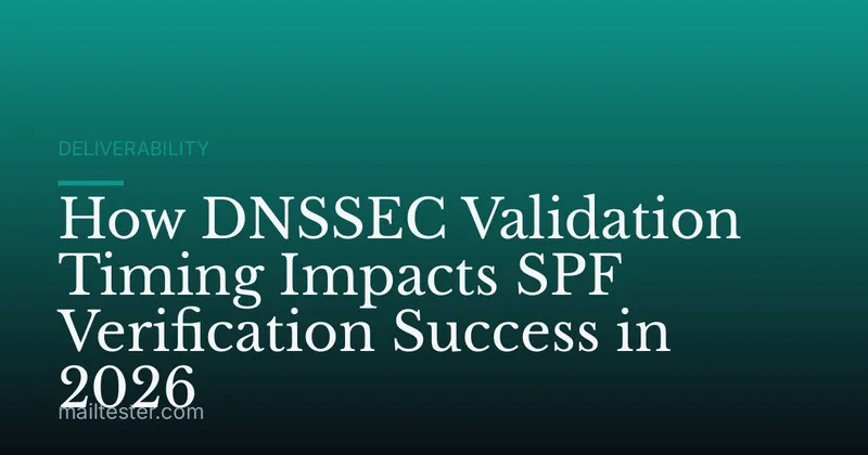 How DNSSEC Validation Timing Impacts SPF Verification Success in 2026