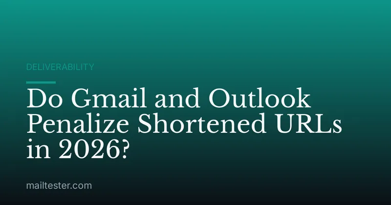 Do Gmail and Outlook Penalize Shortened URLs in 2026?