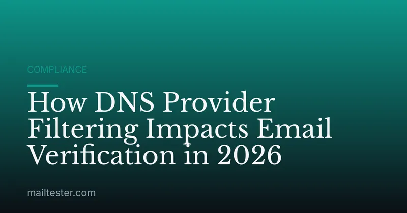 How DNS Provider Filtering Impacts Email Verification in 2026