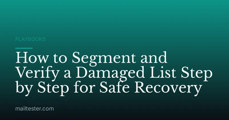 How to Segment and Verify a Damaged List Step by Step for Safe Recovery