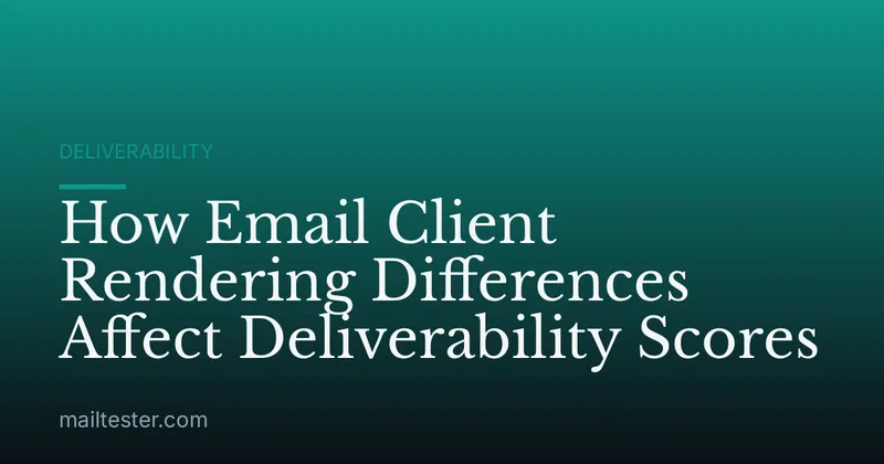How Email Client Rendering Differences Affect Deliverability Scores