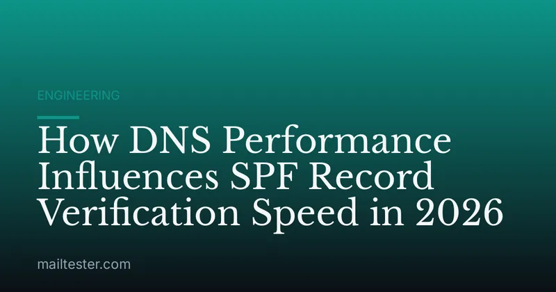 How DNS Performance Influences SPF Record Verification Speed in 2026