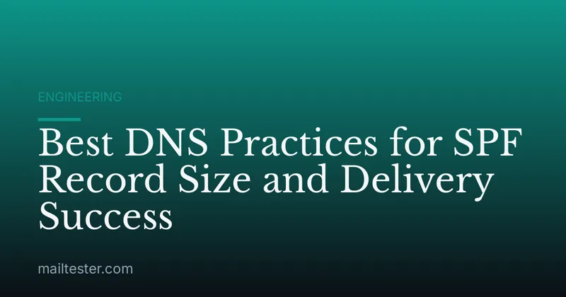 Best DNS Practices for SPF Record Size and Delivery Success