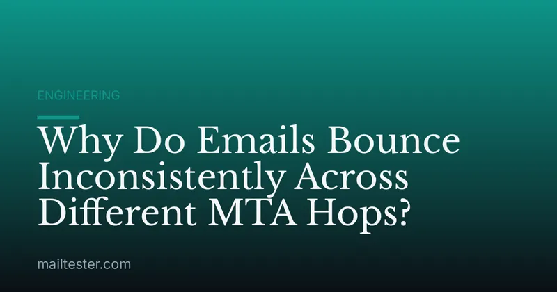 Why Do Emails Bounce Inconsistently Across Different MTA Hops?