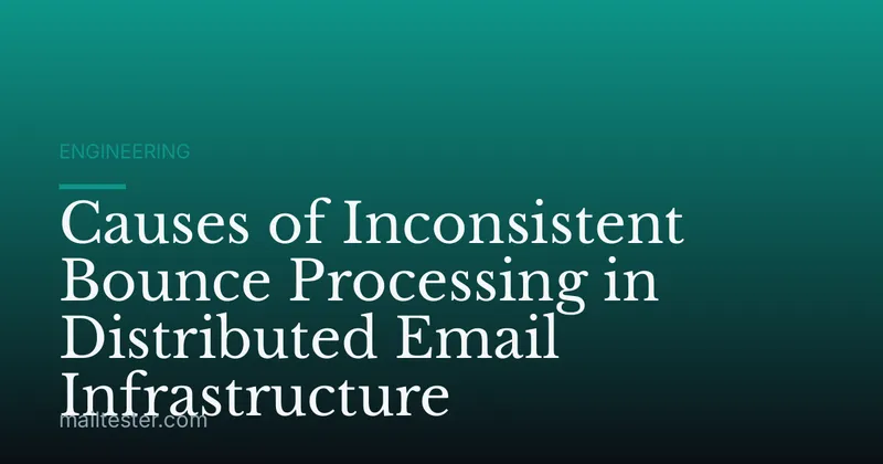 Causes of Inconsistent Bounce Processing in Distributed Email Infrastructure