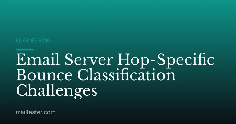 Email Server Hop-Specific Bounce Classification Challenges