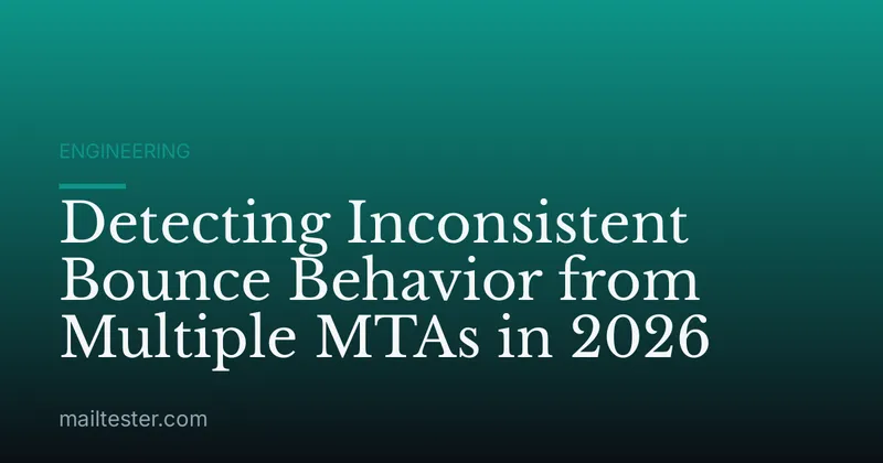 Detecting Inconsistent Bounce Behavior from Multiple MTAs in 2026